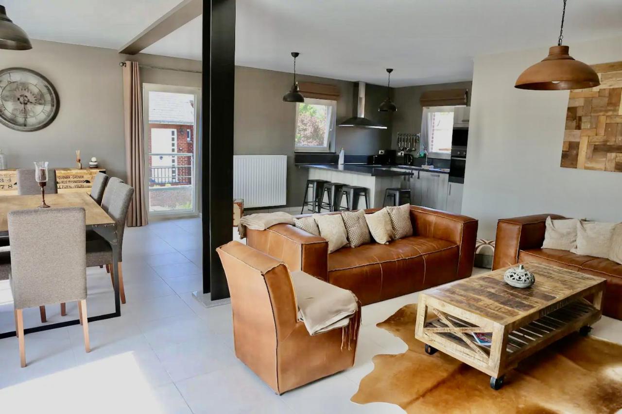 Loft En Duplex Avec Terrasse 3 Chambres Proche Pairi Daiza Mons Exterior photo